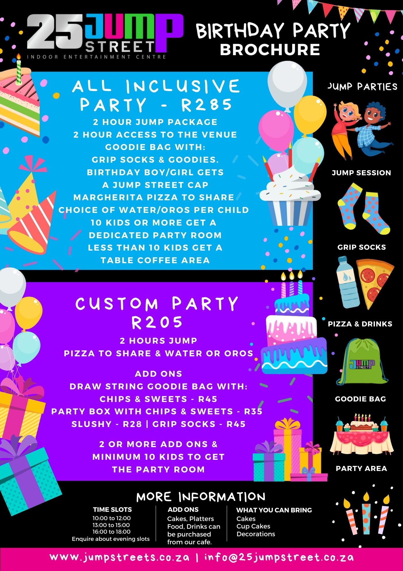25JS Party Price List