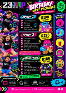 Birthday Price List