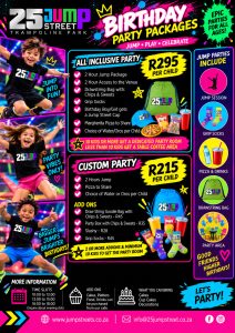 Birthday Price List