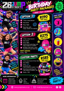 Birthday Price List